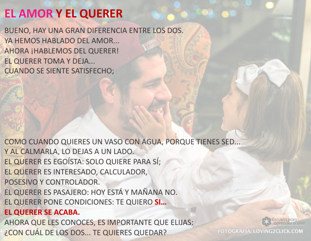 El amor y el querer Abril 22 de 2009